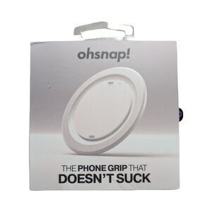 Nn6-O OhSnap Snap 4 Magnetic UltraThin Phone Grip & Stand w/ Magsafe - White